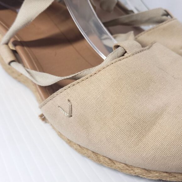Vionic Aruba Kaitlyn Wedge Orthotic Espadrilles in Oat Womens Size 10 - Picture 11 of 15